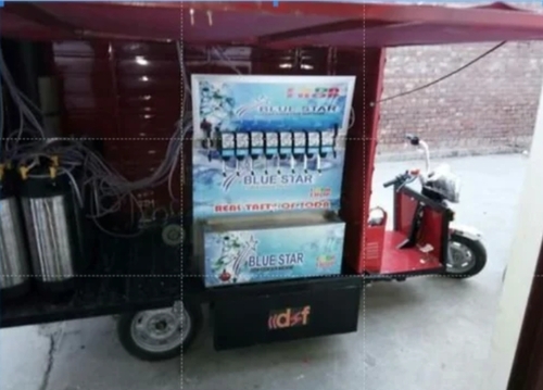 Tata Ace Mobile Soda Fountain Machine - Stainless Steel, Multicolor, 925W | Rapid Cooling, High Carbonation, Multiple Flavors, Energy Efficient, Easy Maintenance