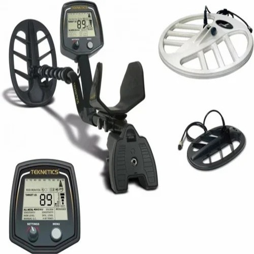 Teknetics T2 Gold Metal Detector - Steel 5 Feet Black | Manual Automation Sound Alarm Mode