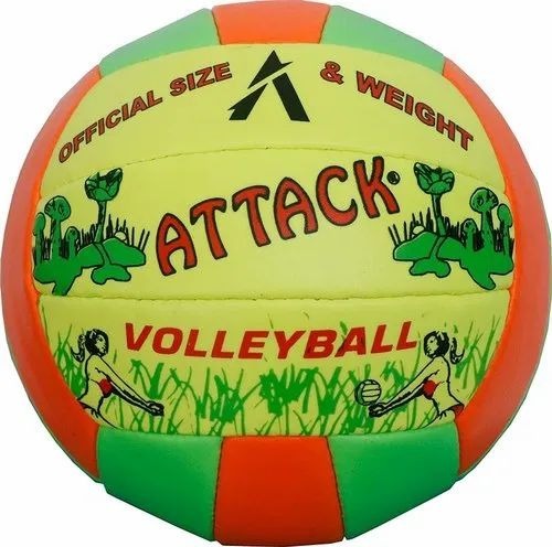 Beach Volleyball Ball - Synthetic Rubber, Size 4, 350g, 18 Panels, Machine Stitched, Various Colors, Women Adults