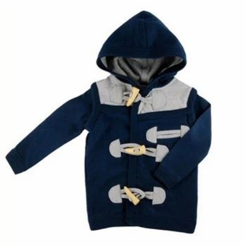 Blue Color Full Sleeves Baby Hooded Jackets