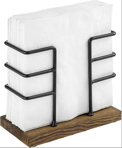Boack Metal Napkin Holder - Color: Black