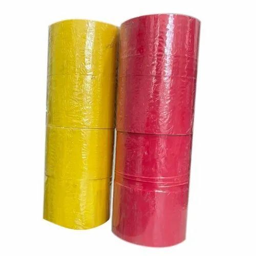 Bopp Coloured Tape - 90m x 35mm, Multicolor | Single Sided Adhesive, Water Resistant, Eco Friendly, Fine Finish