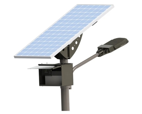 Bright Star 15 Watts Led Street Light - Polycarbonate, Black Grey, 220V | Solar Powered, High Brightness LEDs, Automatic Dusk Sensing, Weather Resistant, Adjustable Angle