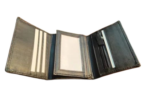 Gents Black Leather Wallets