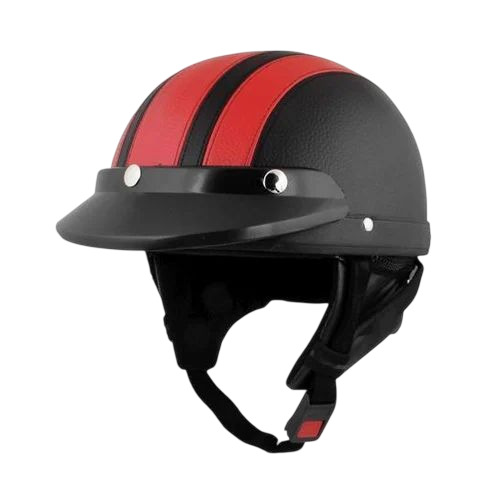 Ladies Safety Helmet - Fiberglass, Customized Size, Black | Half Face, Riding, Durable, Fine Finished