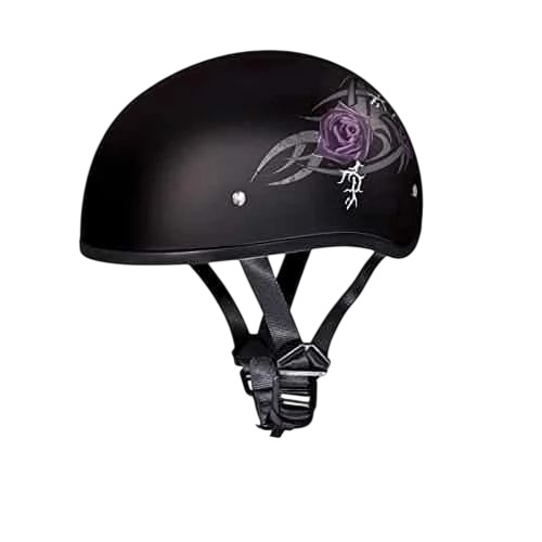 Ladies Solid Half Helmet - Fiberglass, Customized Size, Black | Durable, Fine Finished, 1 Year Warranty