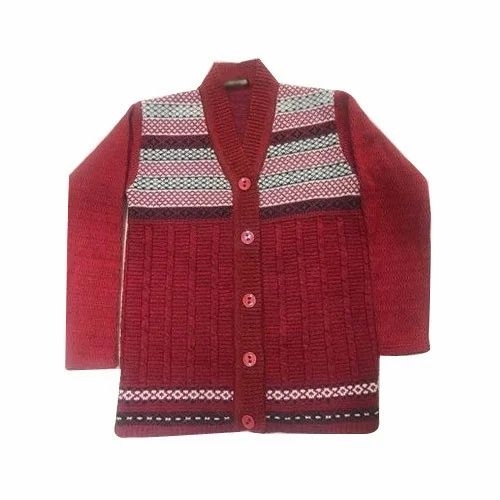 Ladies V Neck Cardigan - Thick Wool, Standard Size, Multiple Colors | Soft, Breathable, Skin Friendly, Long Sleeves