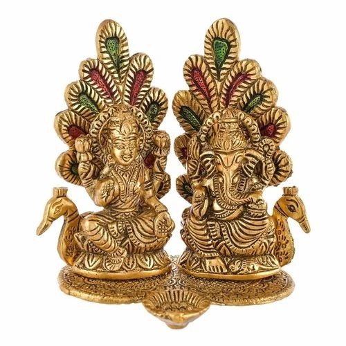 Laxmi Ganesh Metal Statue