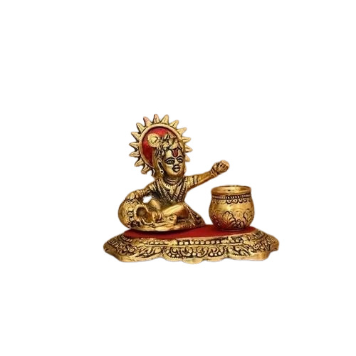 Metal Makhan Chor Krishna Statue