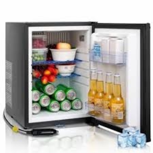 Mini Fridge - Compact Black, Energy-Efficient Cooling | Space-Saving Design, Easy to Clean