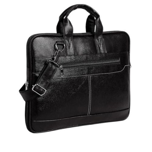Pu Leather Black Laptop Bag