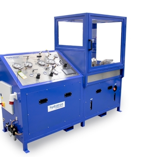 Relief Valve Test Bench - Bright Blue Heavy Duty Industrial Use | Accurate Pressure Testing User-Friendly Operation