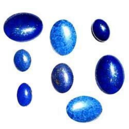 Semi Precious Gemstone For Jewelry Making And Decorative Use - Natural Blue, Smooth Polished Finish, Durable Material