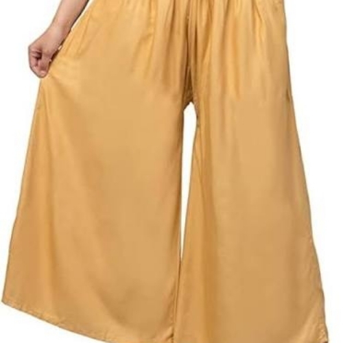 Skin Friendly Ladies Pure Cotton Palazzo - Cotton, Customized Sizes, Plain | Washable, Water Proof, Casual Wear