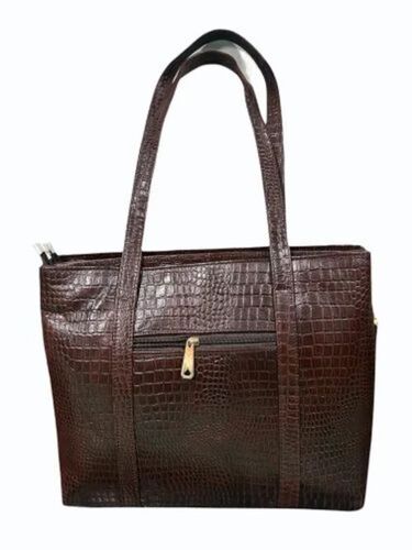 Women Brown Leather Handbag - Design: Standard
