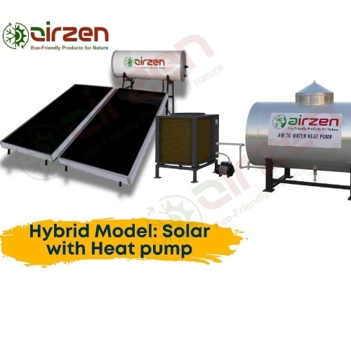 100l Ph Solar System Heat Pump Water Heater - Stainless Steel 220V Silver Black | Energy Efficient Eco Friendly Fast Heating Consistent Temperature