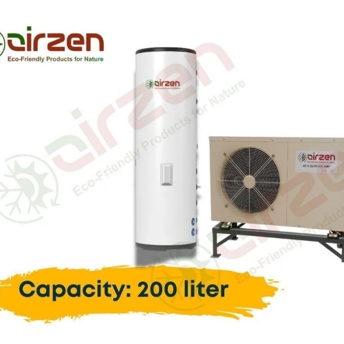 200l Heat Pump Water Heater - Stainless Steel, White, 220 Volt | Energy Efficient, Eco Friendly, Fast Heating, Consistent Temperature