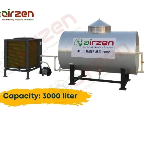 3000l Sir Water Heat Pump Water Heater - Stainless Steel 3000l Silver 220V | High Energy Efficiency Fast Heating Consistent Temperature Eco Friendly