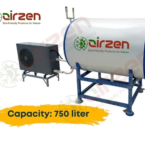 750 L Heater Pump Water Heater - Stainless Steel, 750 L, White Blue, 220 Volt | Energy Efficient, Eco Friendly, Fast Heating, Consistent Temperature, Low Maintenance