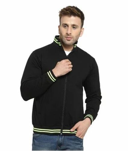 Black Men Zipper Jacket