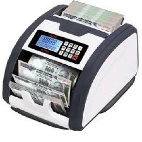 Cash Counting Machine - Stainless Steel, Black & White, 220 Volt | High Counting Speed, Multi-Currency, Fake Note Detection, Automatic Start/Stop