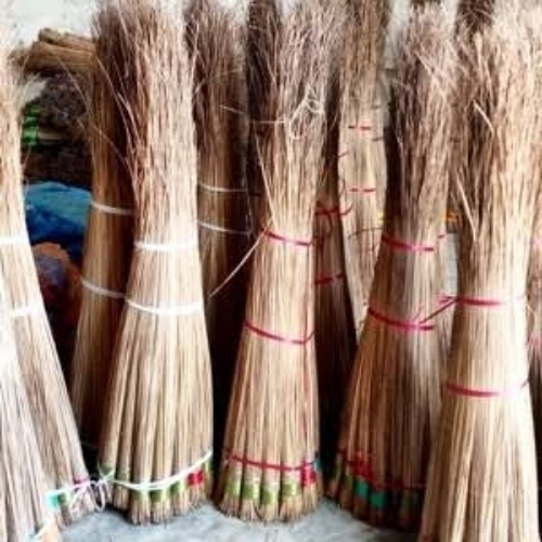 Cleaning Broom - Natural Bristles Brown | Durable Handle Lightweight Eco Friendly Handcrafted Quality