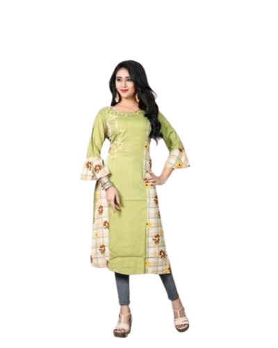 Designer Rayon Printed Kurti
