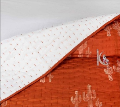 Jaipuri Handmade Cotton Kantha Quilt