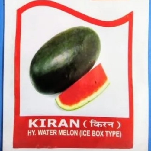 Kiran Ice Box Watermelon Seeds - Fruit Seeds, 98% Purity, 12 Months Shelf Life | High Germination, Disease Resistant, Fast Growing, Sweet Flavor, Uniform Size, Hybrid Variety, Vigorous Plants, High Yield, Good Shelf-Life, Adaptable Growth