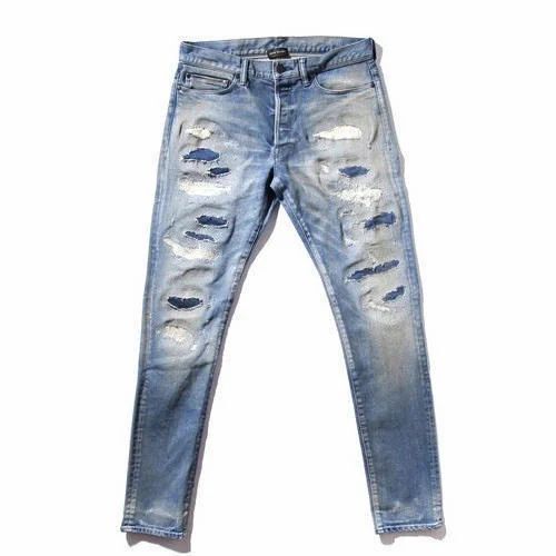 Mens Rugged Jeans - Denim, Customized Size, Blue | Anti UV, Breathable, Quick Dry, Relaxed Fit, Machine Washable