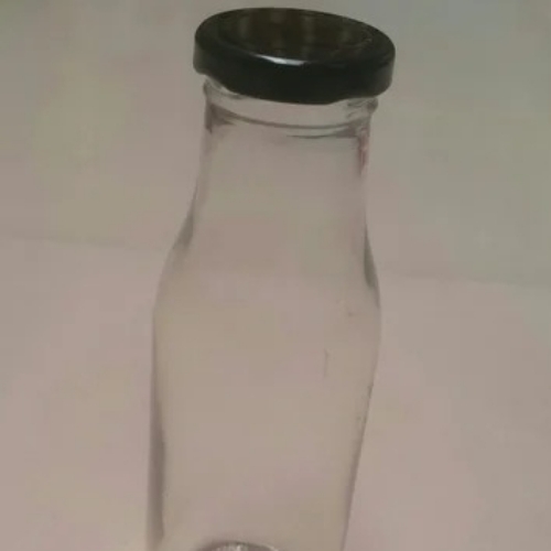 Milk glass bottle