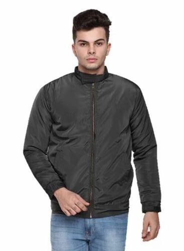 Plain Men Polyester Jacket