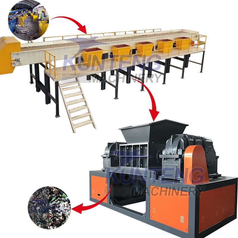 Urban Household Waste Shredder - Customize Size, Multi Color, 220-440V | Automatic, Industrial, Fast Operation