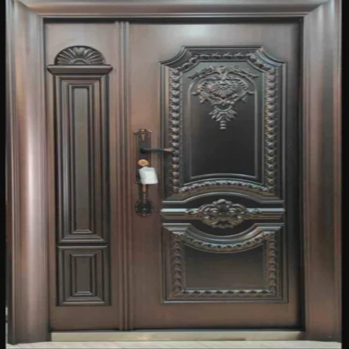 100 Mm Dark Brown Galvanised Mild Steel Door