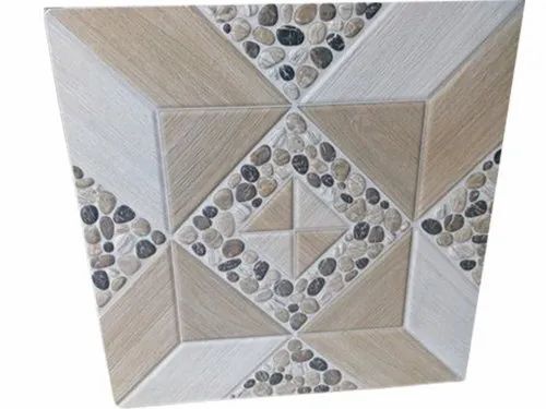 15mm Ceramic Floor Tile - Rectangular, Multi Color, Polished Finish | Acid-Resistant, Antibacterial, Fire Resistant, Heat Insulation