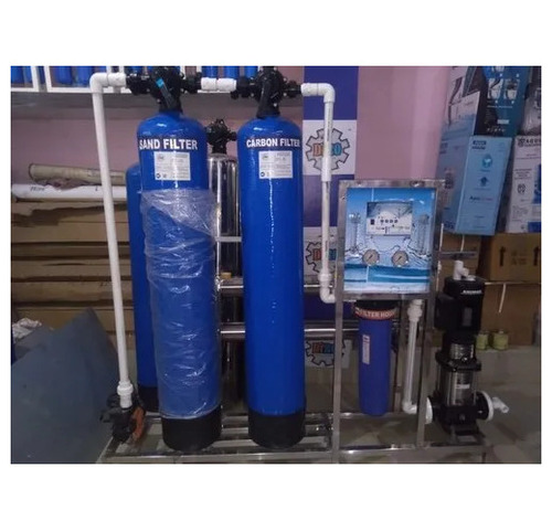 500 LPH FRP Reverse Osmosis Plant - FRP, 2 TFC Membranes, Semi Automatic | Electric Drive, Easy to Install, 220V