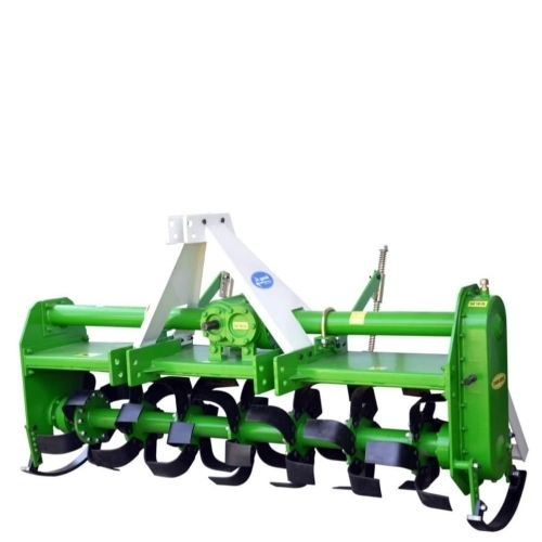 6 Feet 36 Rotavator Rotary Tiller - Stainless Steel, Green, Heavy Duty | Hardened Steel, Sharp Edges, Corrosion Resistant, Efficient Tilling