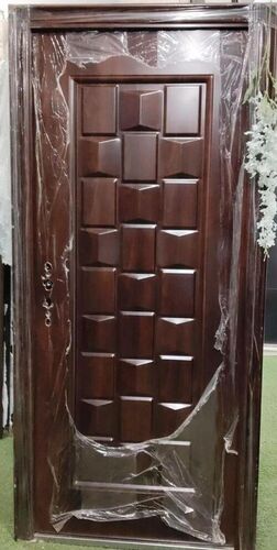 70 Mm Metal Steel Door - Steel, Standard Size, Brown, Rust Proof, Durable, Swing Entry Door