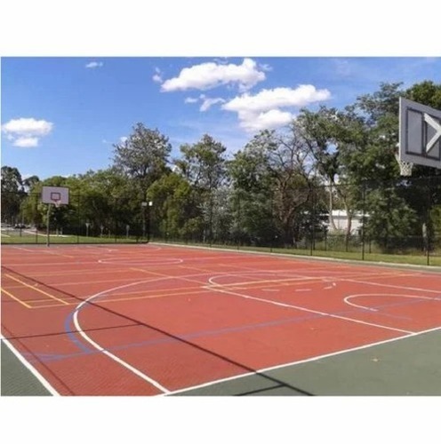 Basketball Court Flooring - Color: Brown