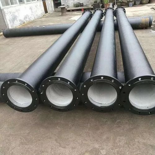 Cast Iron Double Flanged Pipe - 75 mm Diameter, 3 Meter Length, Paint Coated | Good Quality, Industrial Use