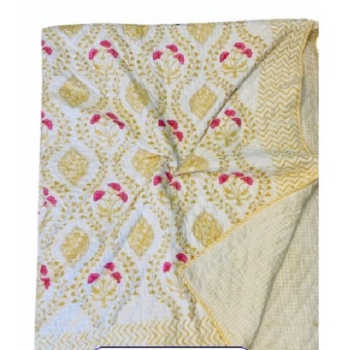 Cotton Hand Block Single Quilt