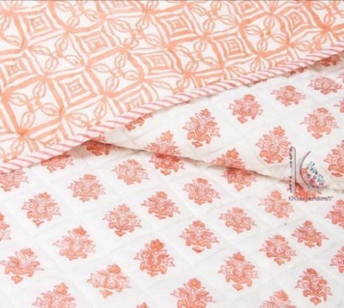 Cotton Indigo Kantha Quilt