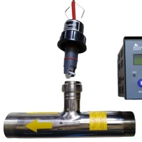 Digital Turbine Flow Meter - Stainless Steel, Black, 0-1000 Î¼s/cm | Accurate, Portable, Fast Response, User Friendly