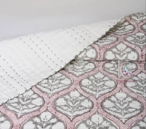 Hand Block Print Designer Cotton Quilt