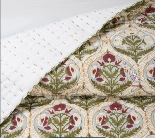 Hand Block Print Winter Cotton Quilt