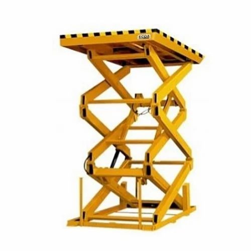 High Lift Scissor Lift - SS, MS Table, 30 Feet Height | Hydraulic Lift, 100 Kgs-14 Tons Capacity, 400 Kg Rated Load