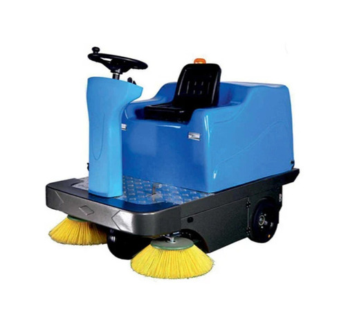 Industrial Ride On Sweeper - Metal 700mm Width 800W Battery Power | Floor Cleaning 220-240V 50Hz