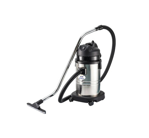 Industrial Wet And Dry Vacuum - Stainless Steel, 30 Litre, 1200W, Semi Automatic | EPA Filter, Low Noise, Accessories Included