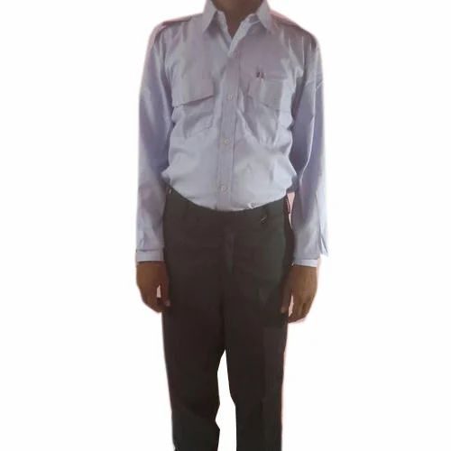 Plain Security Guard Uniform - Cotton, Various Sizes, Full Sleeves | Breathable, Quick Dry, Anti UV, Machine Washable