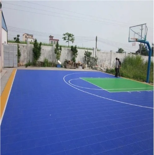Pp Basketball Tiles Flooring - Color: Blue